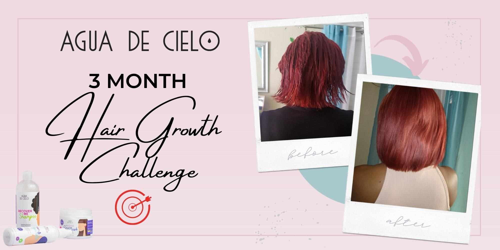 3 month hair growth challenge blog