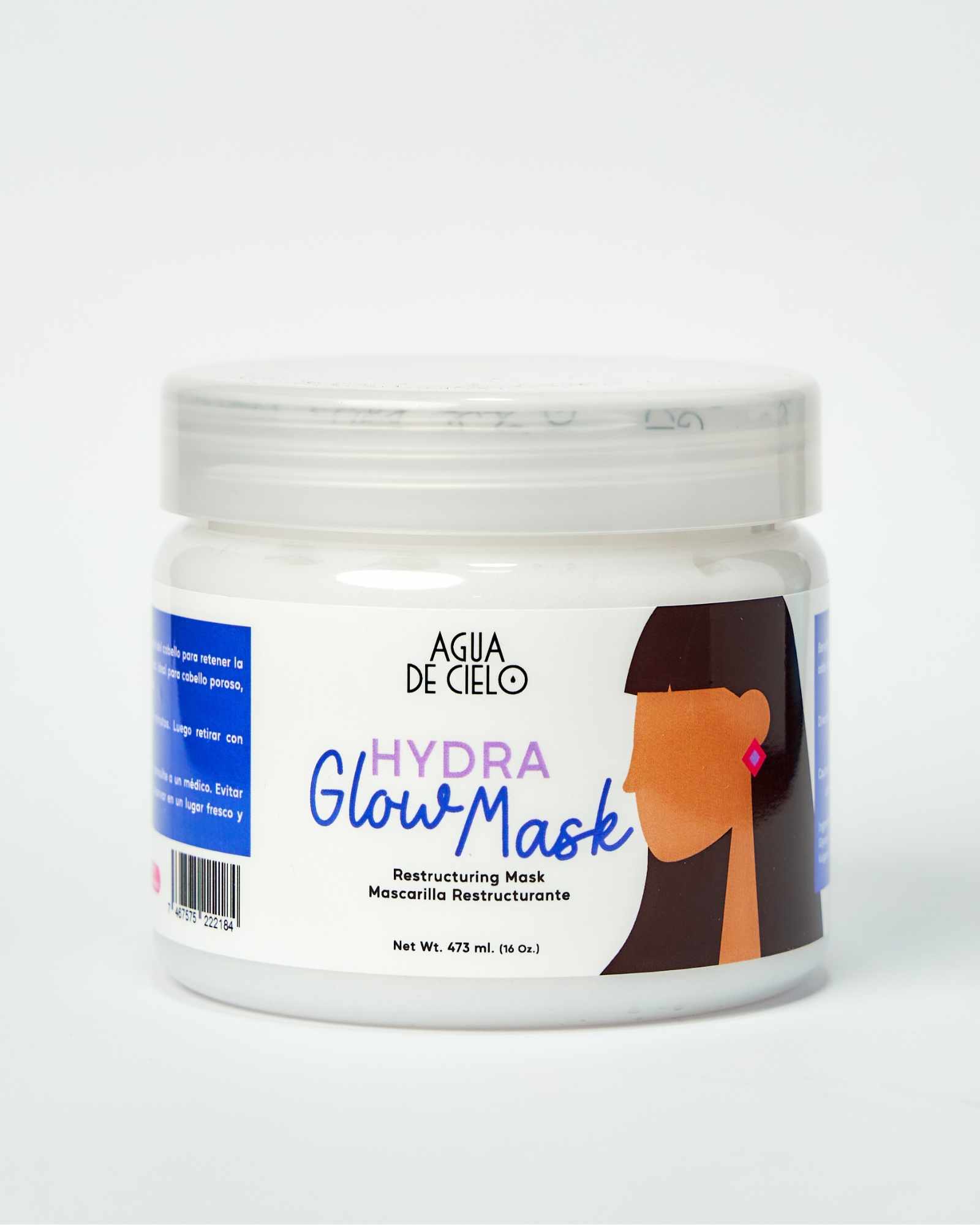 agua de cielo hydra glow hair mask for damaged hair