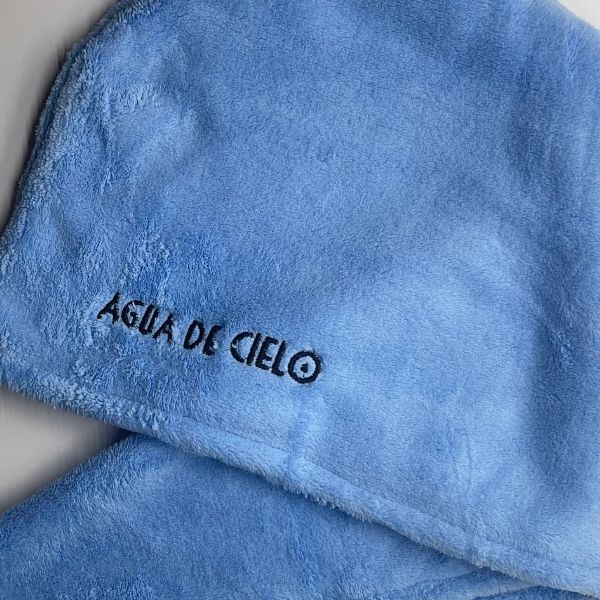 microfiber hair towel agua de cielo