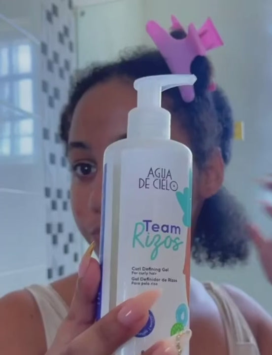 agua de cielo team rizos curl activator gel for curly hair